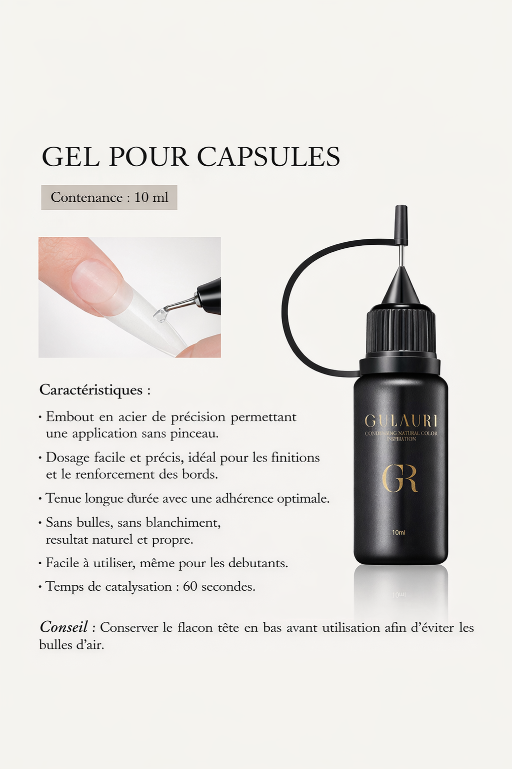Colle pour capsules américaines – 10 ml
