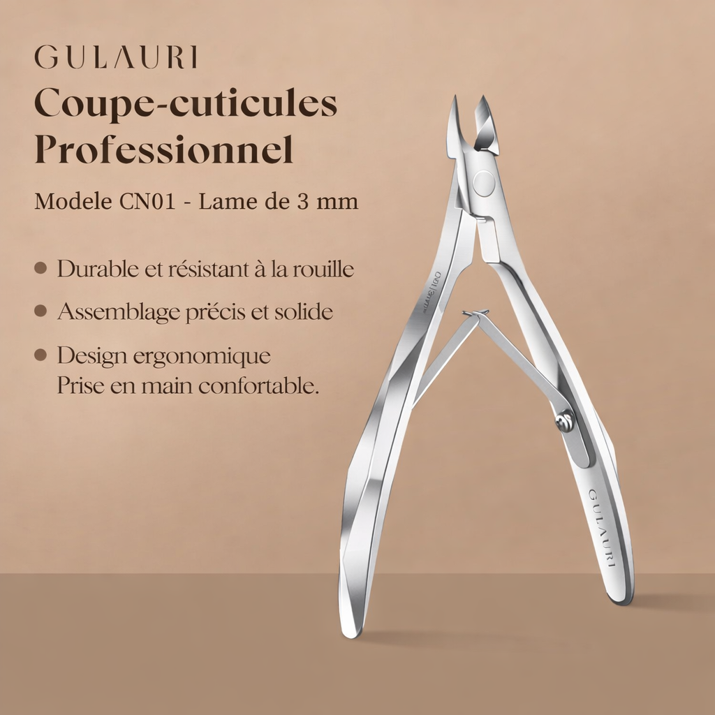 Pince à cuticules ergonomique - Précision & Confort