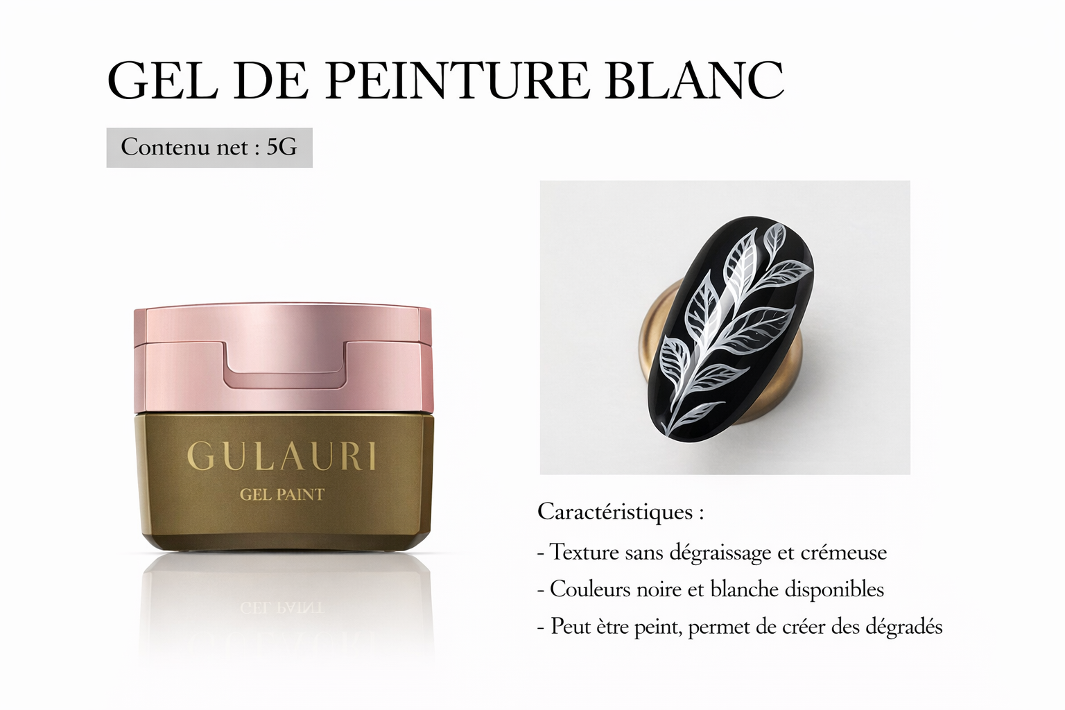 GEL PAINT BLANC
