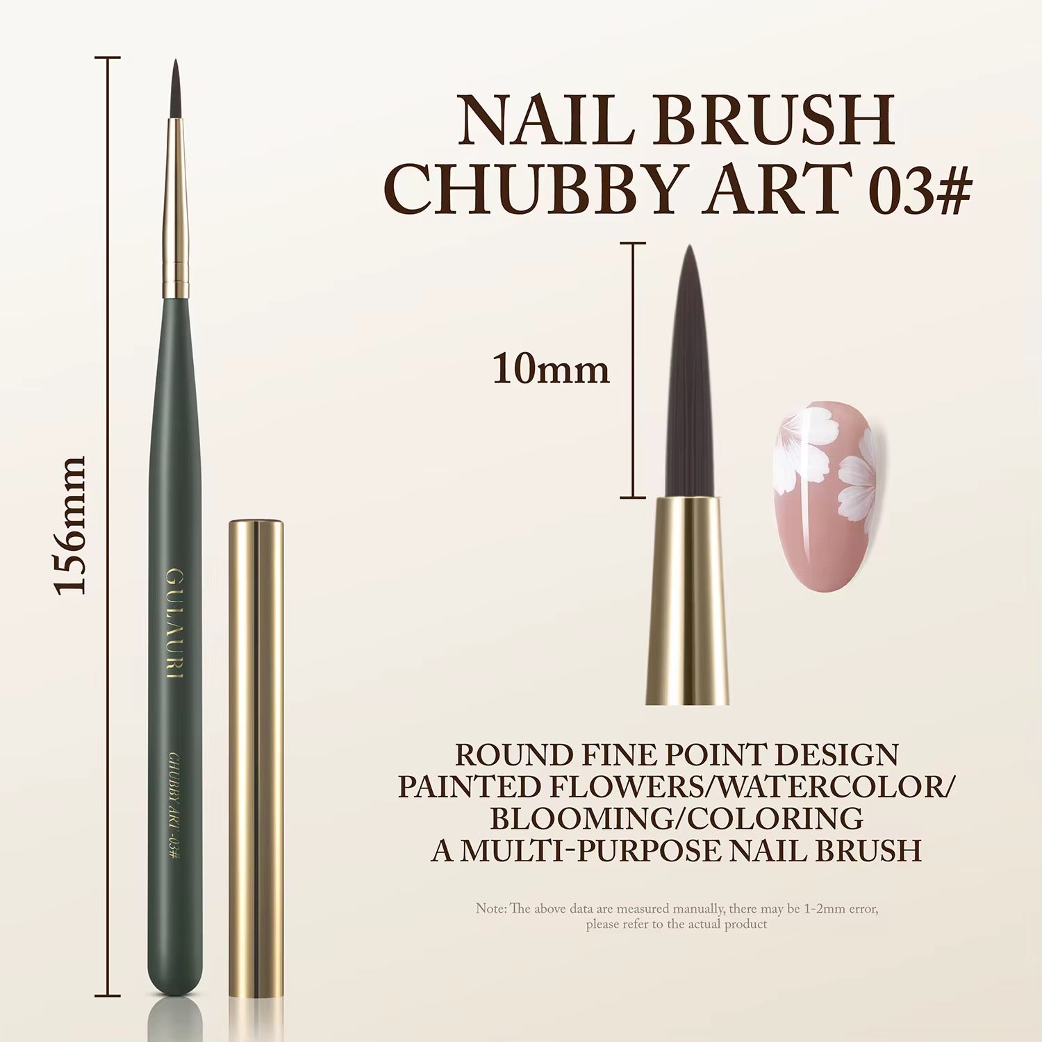 Pinceau Nail BRUSH CHUBBY ART 03#