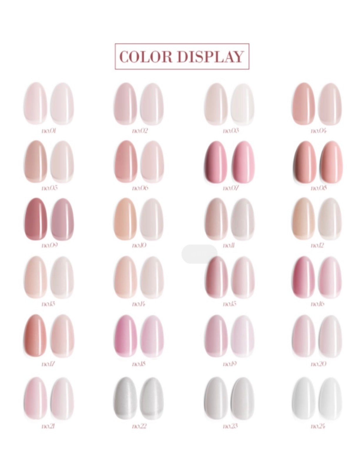 BOX RUBBER BASE COLLECTION NUDE