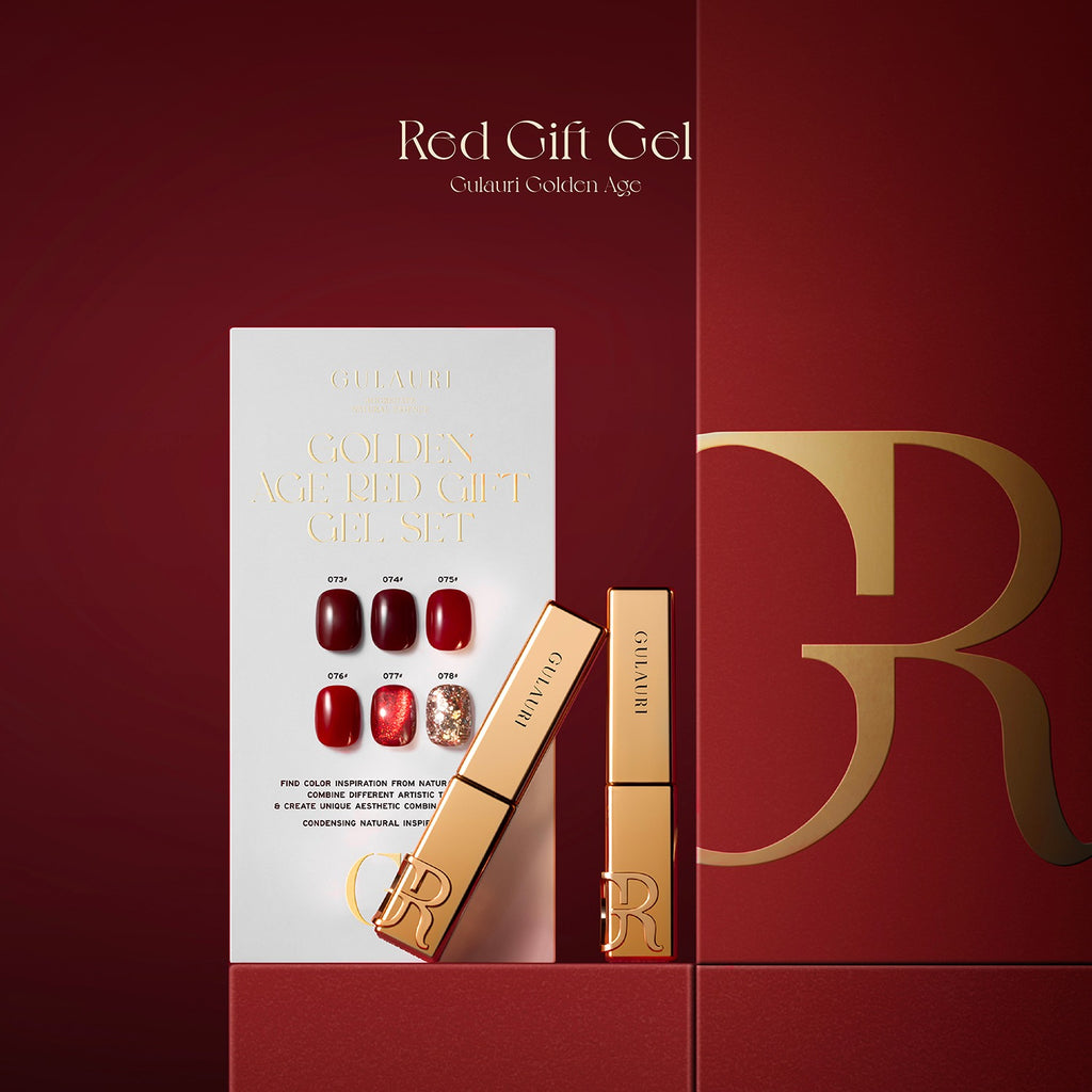 BOX RED GIFT GEL GOLDEN AGE