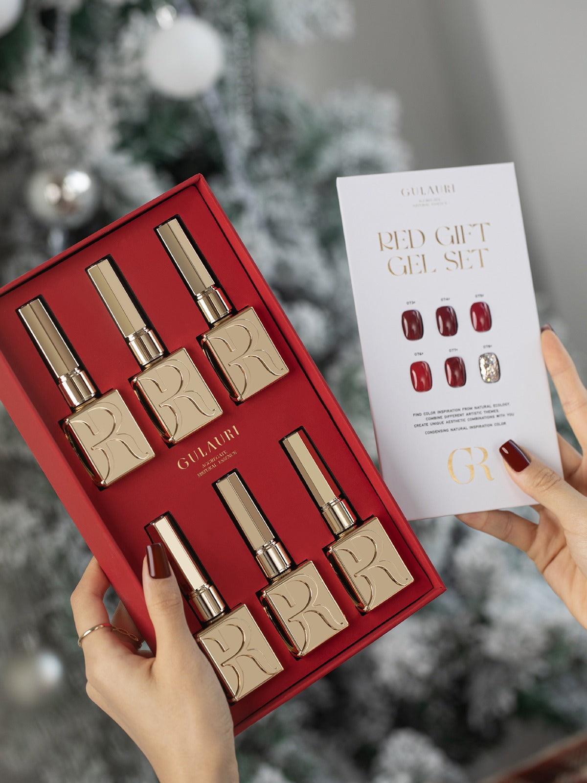 BOX RED GIFT GEL POLISH