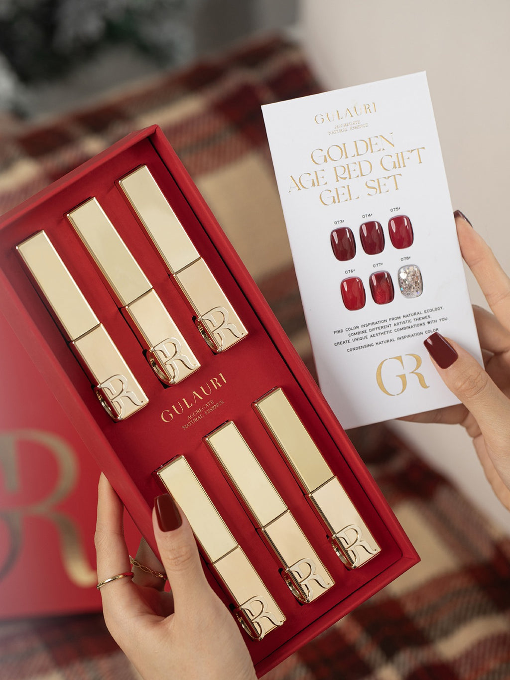 BOX RED GIFT GEL GOLDEN AGE