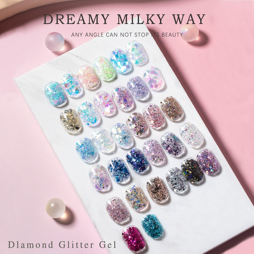 BOX GEL GLITTER 32 COULEURS